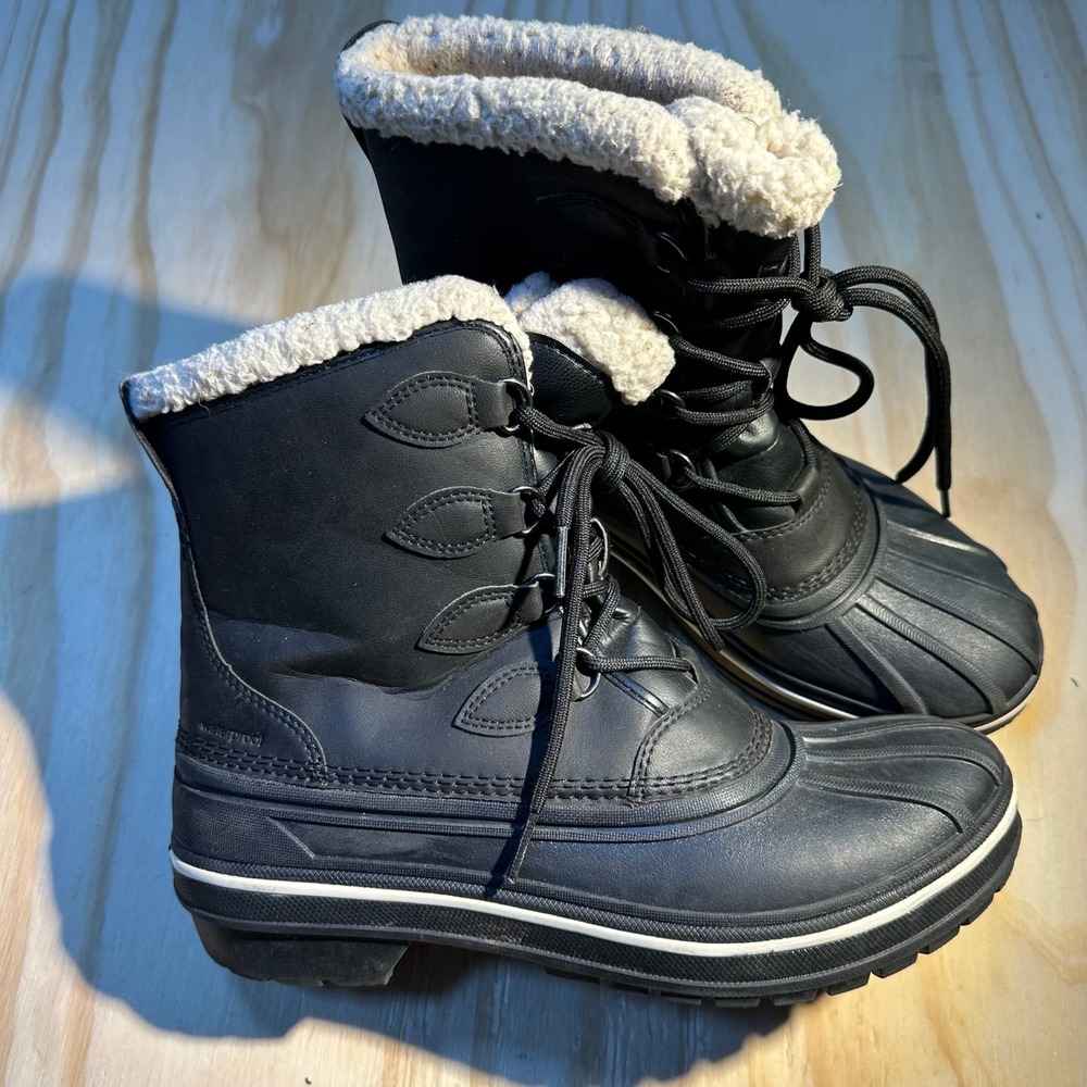 Crocs Women's AllCast II Waterproof Winter Snow Duck Boots Black Size W9
